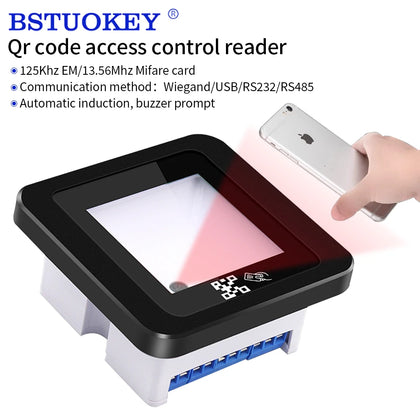 1D 2D QR Code Barcode Scanner RFID Reader USB RS232 for ID / IC Card & NFC Reader Access Control Turnstiles Gate Control Machine