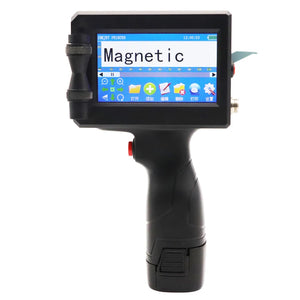 12.7/25.4mm Label Printer Handheld Inkjet Printer QR Bar Batch Code Date Number Logo Expiry Date Coding Machine Portable
