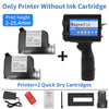 Phezer 12.7/25.4mm Label Printer Handheld Inkjet Printer QR Bar Batch Code Date Number Logo Expiry Date Coding Machine Portable
