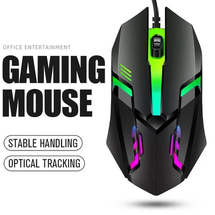 Latest High-Quality Ergonomic Gaming Mouse, Suitable for Desktop and Laptop Computers, 4-Button USB RGB Backlit Mouse
