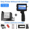 Phezer 12.7/25.4mm Label Printer Handheld Inkjet Printer QR Bar Batch Code Date Number Logo Expiry Date Coding Machine Portable