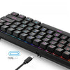 60% Wired Mechanical Keyboard RGB Gaming Office Supplies Keyboards Ergonomic mini USB Teclado gamer Tastiera Meccanica White