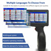Portable Handheld Inkjet Printer 12.7mm Label QR Bar Batch Code Date Number Logo Expiry Date Coding Machine 28 Languages