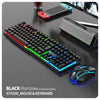 Gaming Keyboard USB Floating Mechanical Feel Wired Keyboard, Suitable for Gaming and Office Mouse and Keyboard Set