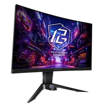 Asrock 27" QHD Curved Gaming Monitor (PG27QRT2A) 2560 x 1440 1ms 2 HDMI DP 180Hz 95% DCI-P3 FreeSync VESA
