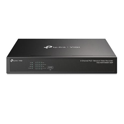 TP-LINK (VIGI NVR1008H-8MP) 8 Channel PoE+ Network Video Recorder 4K HDMI Output 16MP Decoding Capacity H.265+ ONVIF Two-Way Audio