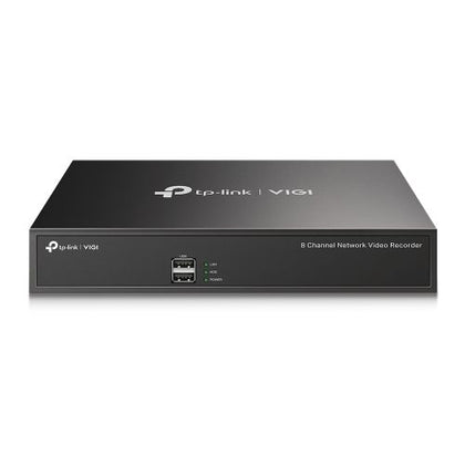 TP-LINK (VIGI NVR1008H) 8-Channel NVR No HDD (Max 10TB) 4-Channel Simultaneous Playback Remote Monitoring H.265+ Two-Way Audio