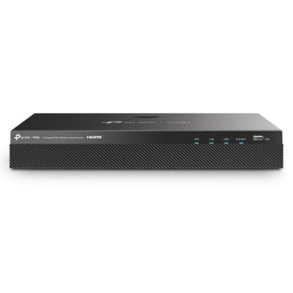 TP-LINK (VIGI NVR2016H-16MP) 16 Channel PoE+ Network Video Recorder 16-Channel Live View 4K HDMI Output 140W PoE Budget 2x SATA H.265+