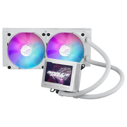 Asus ROG Ryujin III 240 ARGB 240mm Liquid CPU Cooler 2x ROG ARGB Fans Customisable 3.5" LCD Display New Control Software White