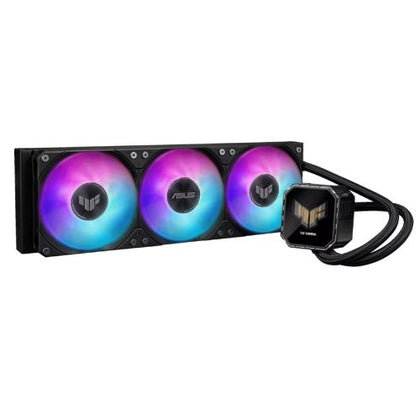 Asus TUF Gaming LC III 360 ARGB LCD Liquid CPU Cooler 360mm Radiator Customisable 2.8" LCD 3x ARGB PWM Fans Black
