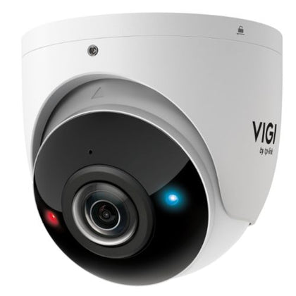 TP-LINK (InSight S485PI) VIGI 8MP Outdoor IR Panoramic Turret Network Camera IP67 PoE 180° Panorama AI Detection/Classification Red-Blue Warning Lights