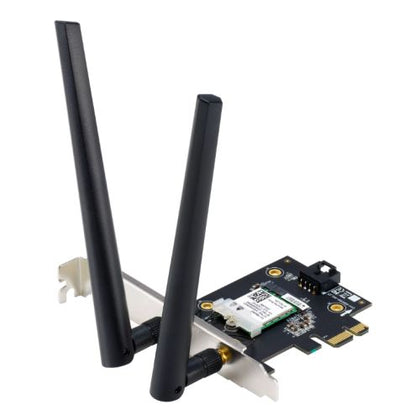 Asus (PCE-AXE5400) AXE5400 Wi-Fi 6E Tri-Band PCI Express Adapter Bluetooth 5.2 OFDMA & MU-MIMO