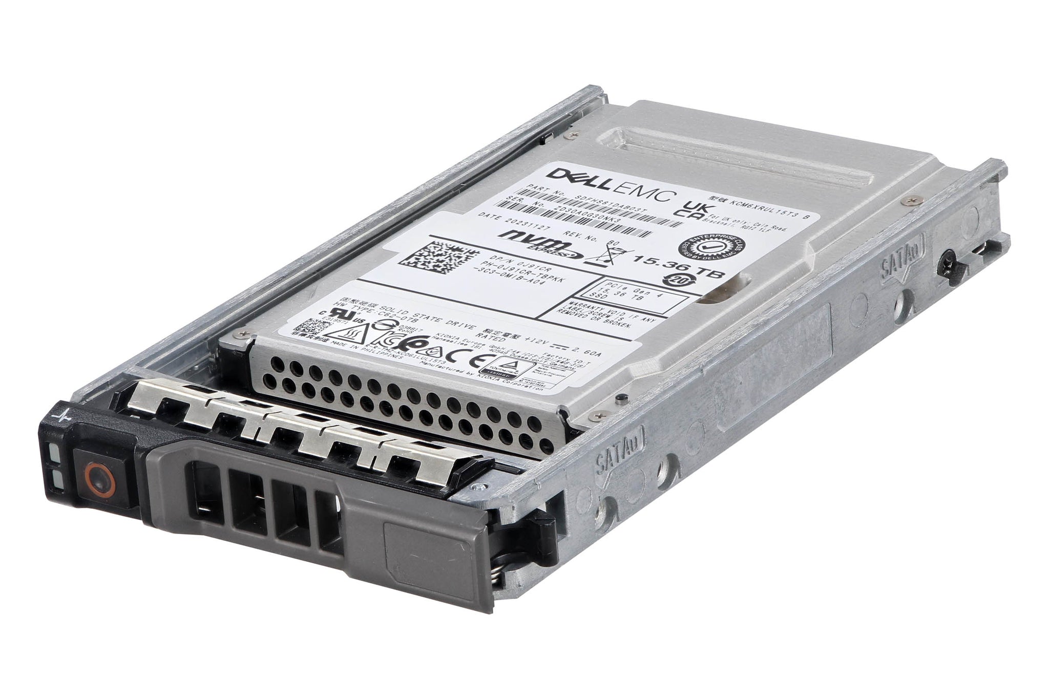 J91CR | Dell 15.36TB Triple-Level Cell PCI Express NVMe 4.0 U.3 , 2.5" Solid State Drive