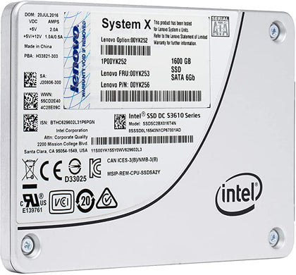 00YK256 Lenovo 1.6TB SATA 6Gbps 3.5-Inch Solid State Drive