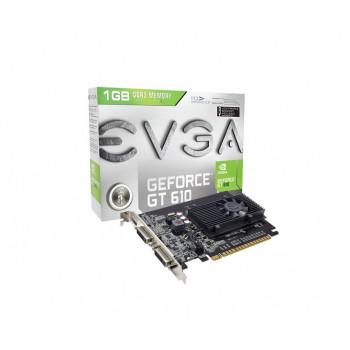 01G-P3-2615-KR-A1 | EVGA GeForce GT 610 1GB 64-Bit DDR3 PCI Express 2.0 x16 DVI/ HDMI/ D-Sub/ HDCP Ready Video Graphics Card