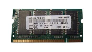 01N1587 IBM 256MB DDR SoDimm Non ECC PC-2100 266Mhz Memory