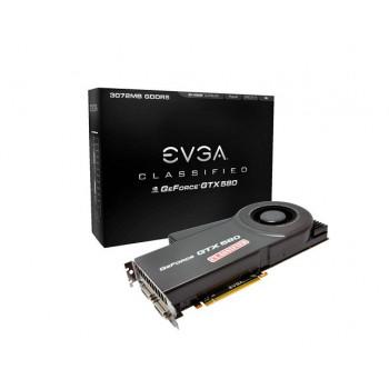 03G-P3-1588-D3 | EVGA GeForce GTX 580 Classified 3GB GDDR5 384-Bit PCI Express 2.0 x16 Dual DVI/ EVBot Connector/ HDCP Ready/ SLI Support Video Graphics Card