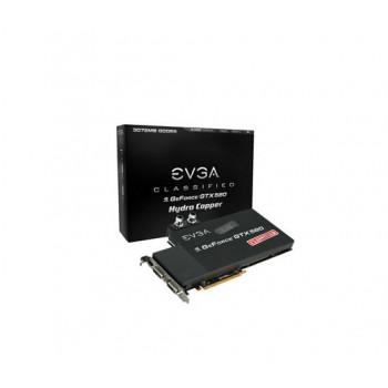 03G-P3-1593-KS | EVGA GeForce GTX 580 Classified Hydro Copper 3072MB GDDR5 PCI Express 2.0 Dual DVI/ Mini HDMI/ HDCP Ready/ SLI Support Video Graphics Card M
