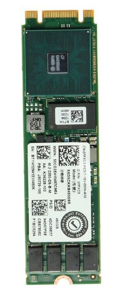 07FXC3 Dell 480GB TLC SATA 6Gbps Read Intensive M.2 2280 Solid State Drive