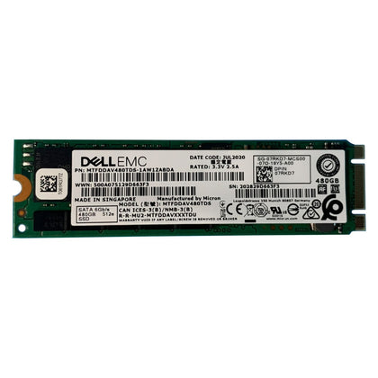 07RKD7 Dell 480GB SATA 6Gb/s Enterprise Class TLC 512e M.2 2280 Solid State Drive