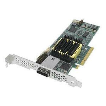 2260300-R Adaptec 2045 4 Port SATA/SAS RAID Controller 128MB DDR2 PCI Express x8 Up to 300MBps Per Port 1 x SFF-8088 mini SAS 300 Serial Attached SCSI
