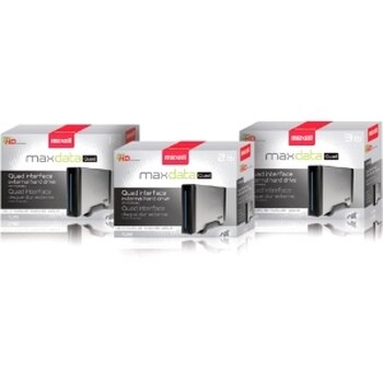665380 | Maxell Maxdata Quad 1TB 7200RPM USB 2.0 eSATA FireWire 400/800 16MB Cache 3.5-inch External Hard Drive