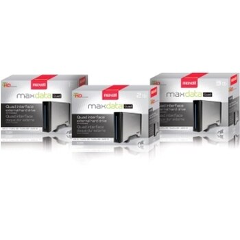 665382 | Maxell Maxdata Quad 3TB 7200RPM USB 2.0 eSATA FireWire 400/800 16MB Cache 3.5-inch External Hard Drive