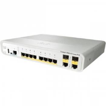 WS-C3560C-8PC-S-RF Cisco Catalyst Compact 3560C-8PC-S Switch managed 8 x 10/100 (PoE+) + 2 x combo Gigabit SFP