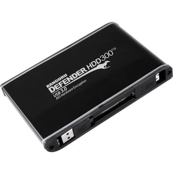 KDH3B-300F-500 | Kanguru Defender HDD300 500GB USB 3.0 (FIPS 140.2) 2.5-inch External Hard Drive