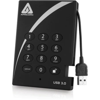 A25-3PL256-S2000 | Apricorn Aegis Padlock 2TB USB 3.0 (AES-256) External Solid State Drive