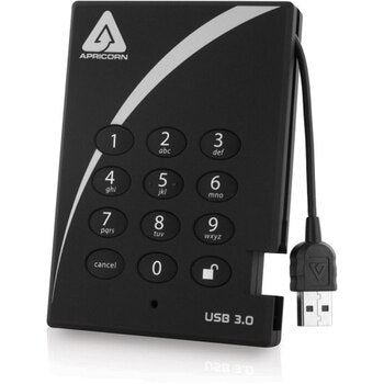 A25-3PL256-S4000 | Apricorn Aegis Padlock 4TB USB 3.0 (AES-256) External Solid State Drive