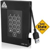 A25-3PL256-S4000F | Apricorn Aegis Padlock 4TB USB 3.0 (AES-256 / FIPS SED) External Solid State Drive