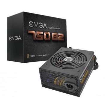 110-B2-0750-VR | EVGA SuperNOVA 750 B2 750-Watts 80 Plus Bronze Certified Semi-Modular Power Supply