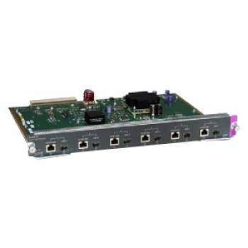 WS-X4506-GB-T-RF Cisco Line Card Classic Switch 6 x 10/100/1000 (PoE) + 6 x shared SFP plug-in module