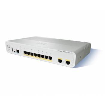 WS-C2960CPD8TTL-RF Cisco Catalyst Compact 2960CPD-8TT-L Switch managed 8 x 10/100 + 2 x 10/100/1000 desktop