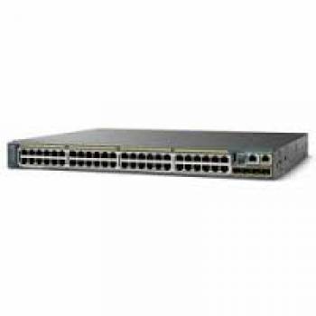 WSC2960SF48FPSL-RF Cisco Catalyst 2960S-F48FPS-L Switch managed 48 x 10/100 + 4 x SFP desktop, rack-mountable PoE+