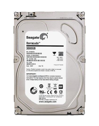 1CH166-302 | Seagate Barracuda 3TB 7200RPM SATA 6GB/s 64MB Cache 3.5-inch Hard Drive