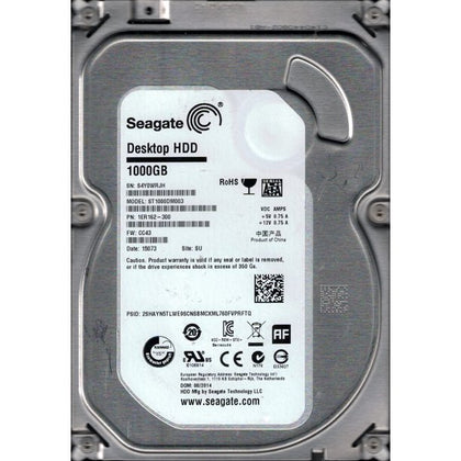 1ER162-300 Seagate Barracuda 1TB 7200RPM SATA 6GB/s 64MB Cache 3.5-inch Hard Drive