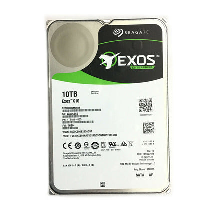1TT101-004 Seagate Exos X10 10TB 7200RPM SATA 6Gbps 256MB Cache 3.5-inch Hard Drive
