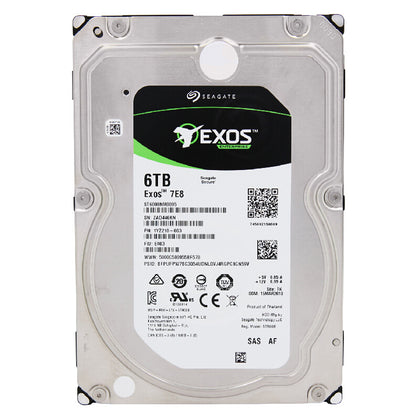 1YZ110-004 Seagate Exos 6TB 7200RPM SATA 6Gbps 512e 3.5-inch Hard Drive