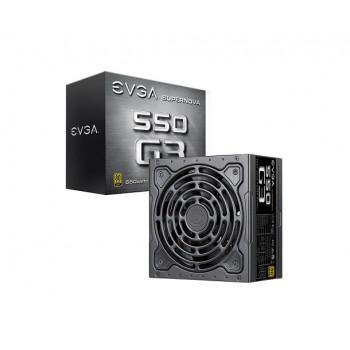 220-G3-0550-Y1 | EVGA SuperNOVA 550 G3 550-Watts 80 Plus Gold Certified Fully Modular Eco Mode with HDB Fan Power Supply