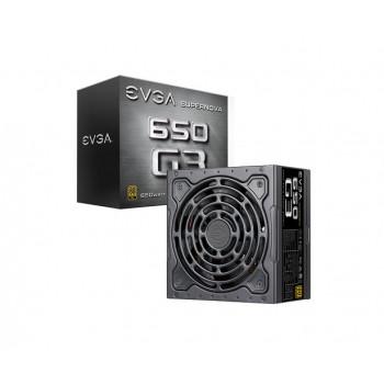 220-G3-0650-Y1 | EVGA SuperNOVA 650 G3 650-Watts 80 Plus Gold Certified Fully Modular Eco Mode with HDB Fan ATX Power Supply