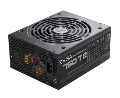 220-T2-0750-X1 EVGA SuperNOVA 750 T2 750-Watts 12V 62.4A 80 Plus Titanium Power Supply