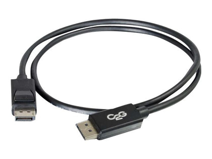 84400 | C2G DisplayPort M/M 1-Meter Cable DisplayPort Cable DisplayPort (M) to DisplayPort (M) Latched Black