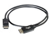 84400 | C2G DisplayPort M/M 1-Meter Cable DisplayPort Cable DisplayPort (M) to DisplayPort (M) Latched Black