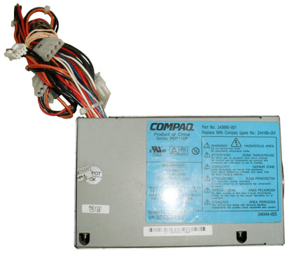 243890-001N HP 250-Watts 120-240V AC 20-Pin Power Supply with Active PFC for EVO D500/ 300 Desktop System