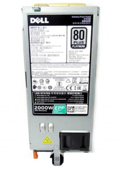 450-AENU Dell 2000-Watts Power Supply for PowerEdge R640 R740 R740XD T640