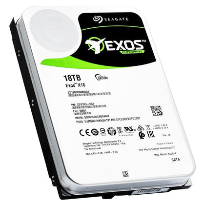 2TV203-001 Seagate Exos X18 18TB 7200RPM SAS 12Gbps 256MB Cache 3.5-inch Hard Drive