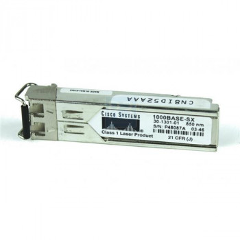 30-1301-01 | Cisco 1000Base-SX SFP Mini Fiber Channel GBic Adapter/Module. Small