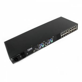 31R3143 IBM 2X16 Local Console Manager KVM Switch 16-Ports PS/2 Cat5